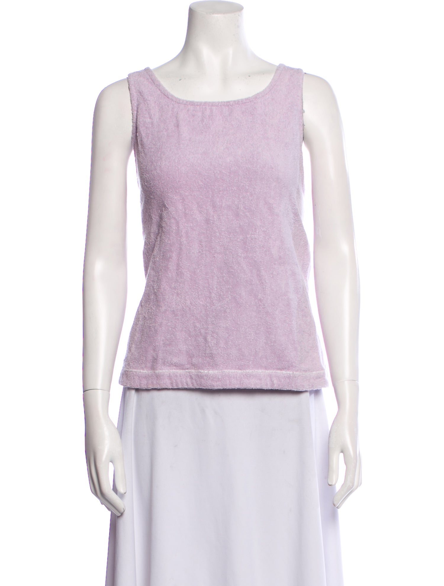 Terry Scoop Neck Sleeveless Top w/ Tags