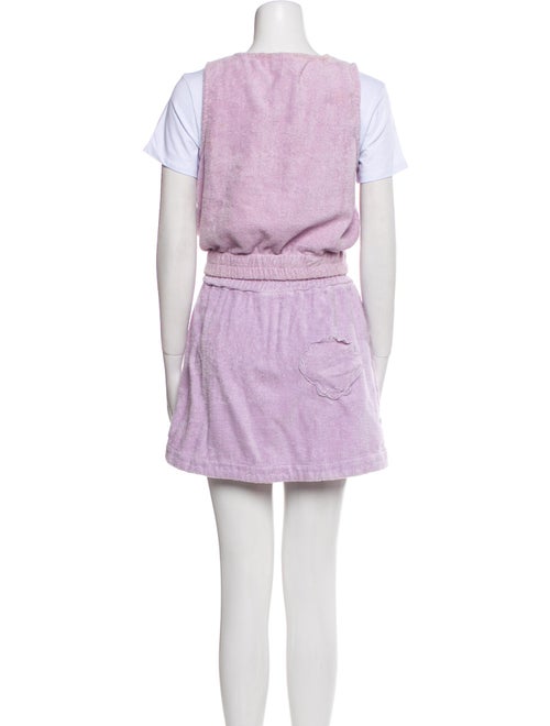 Terry Scalloped Accent Short Set