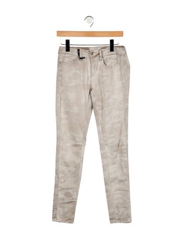 Twinset Pants Camouflage Print Skinny Leg XS