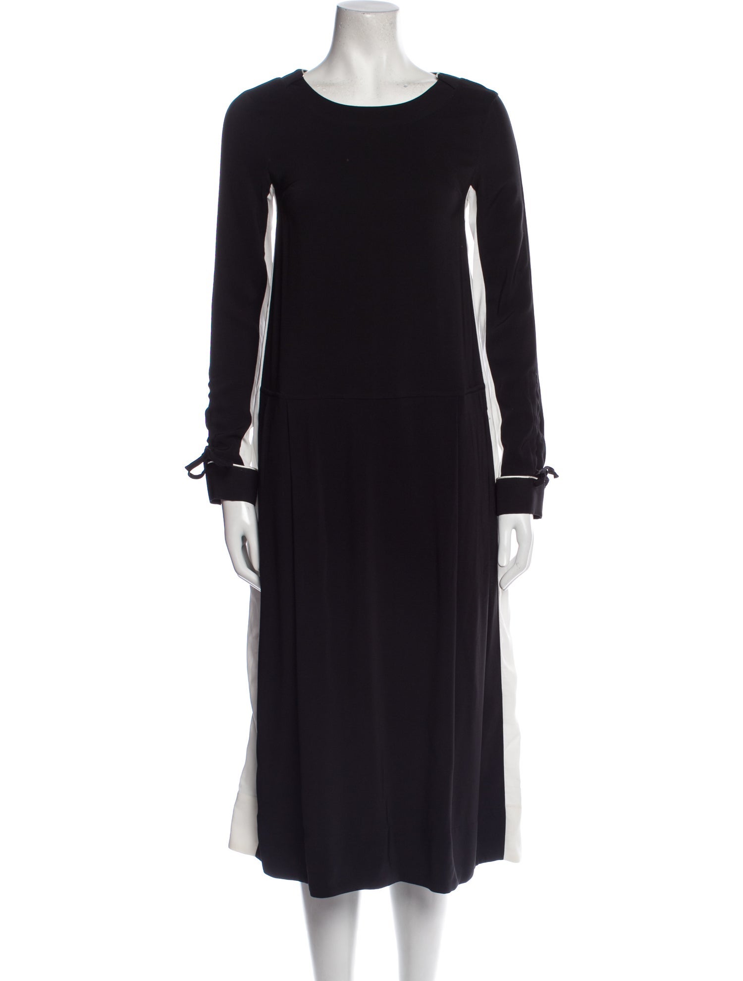 TWINSET Scoop Neck Midi Length Dress