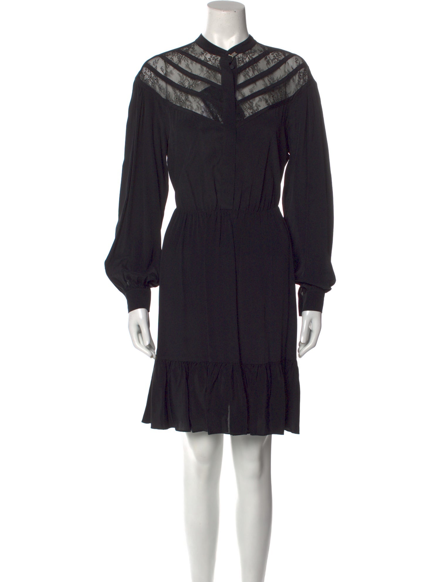 TWINSET Mock Neck Knee-Length Dress