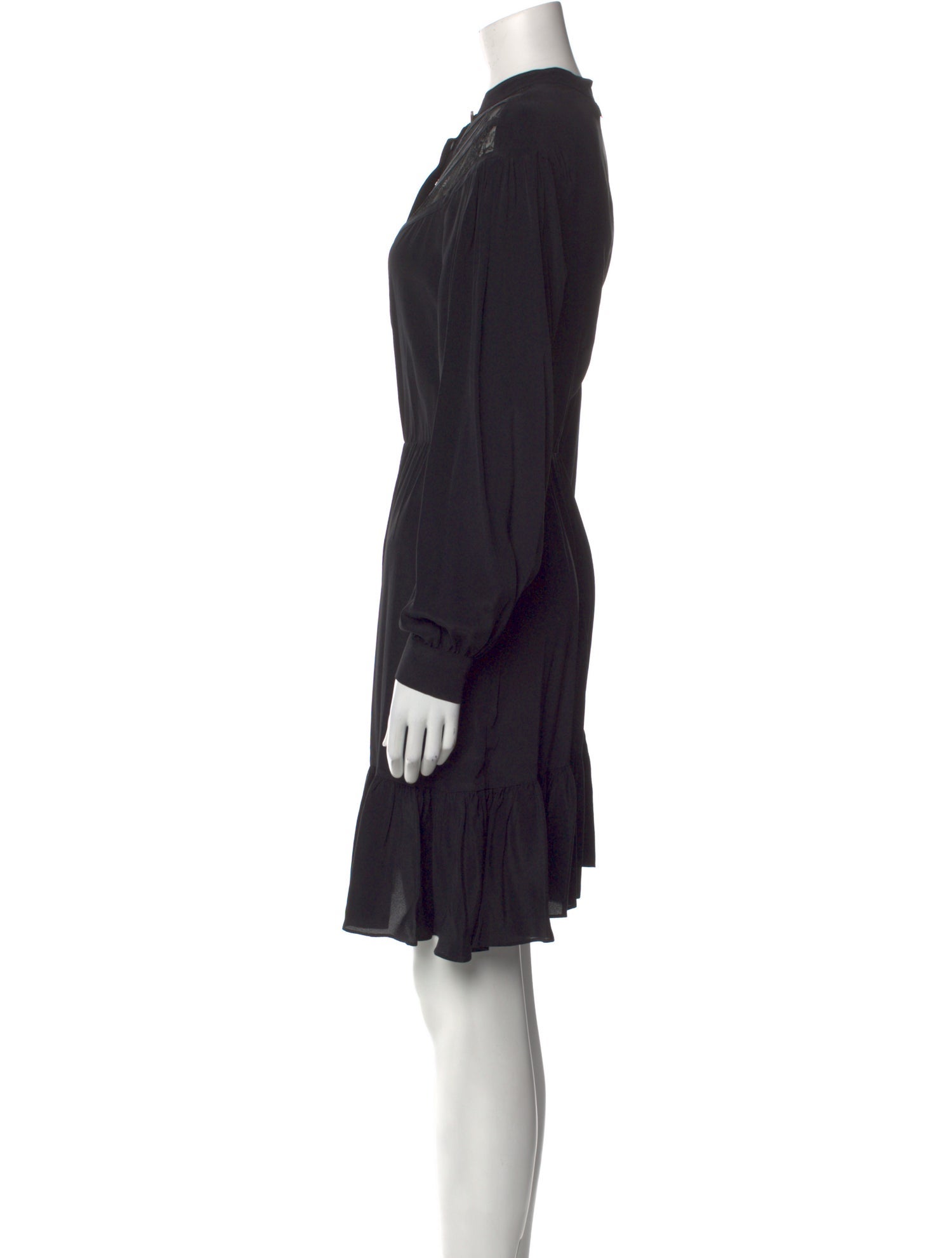 TWINSET Mock Neck Knee-Length Dress