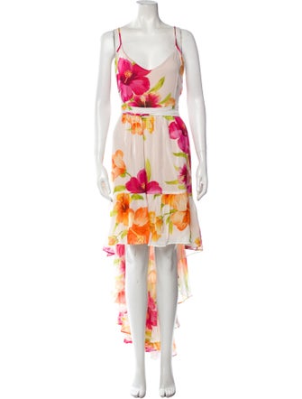 TWINSET Floral Print Long Dress