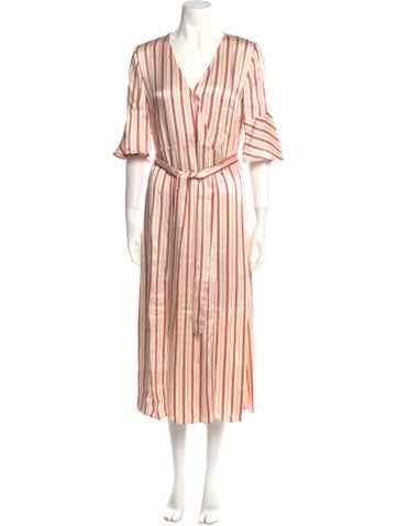 Twinset Dresses Striped Long Dress Us6, It42 | M