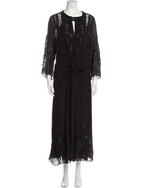 TWINSET Crew Neck Long Dress