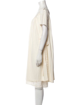 TWINSET Scoop Neck Knee-Length Dress