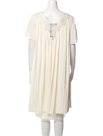 TWINSET Scoop Neck Knee-Length Dress