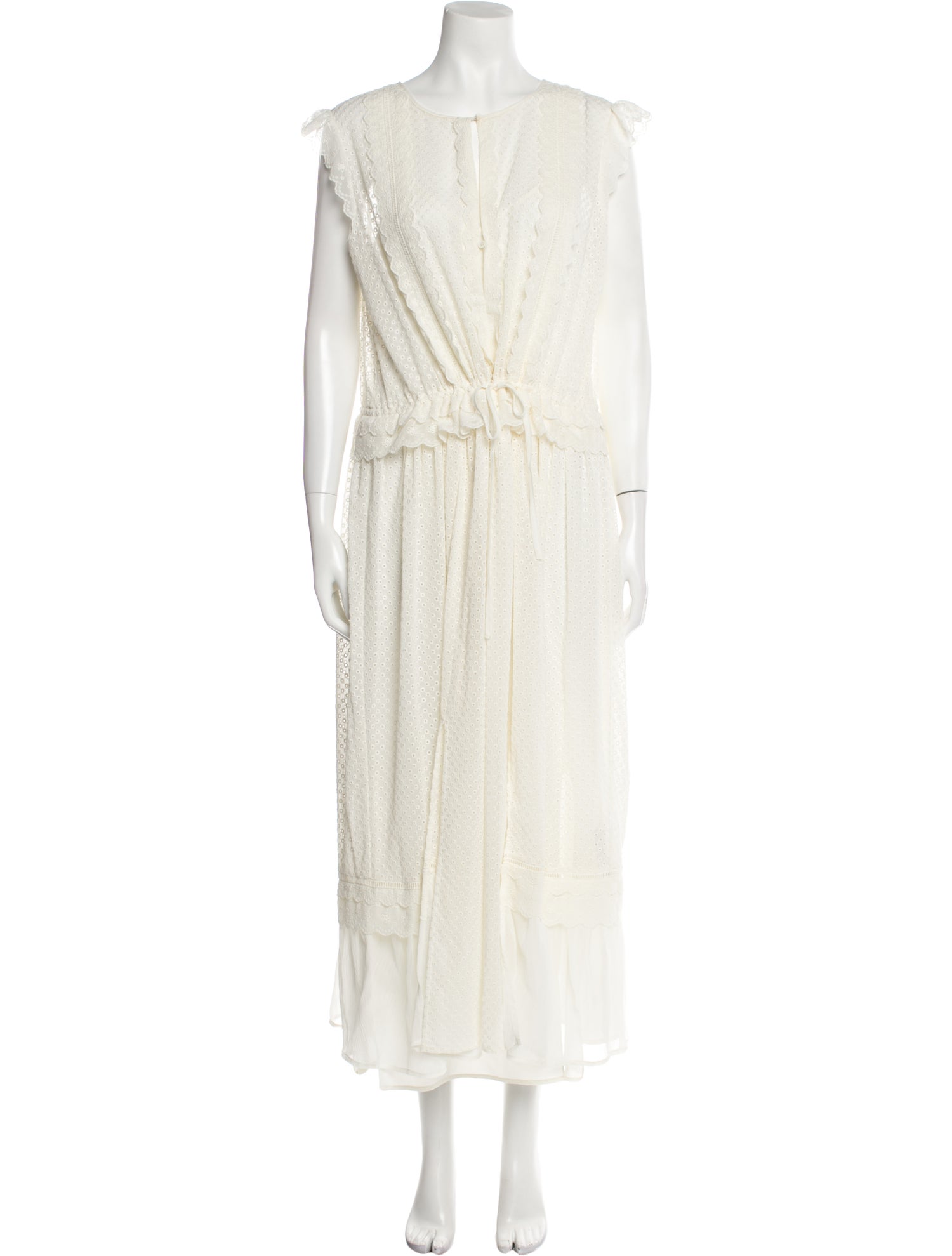 TWINSET Crew Neck Long Dress