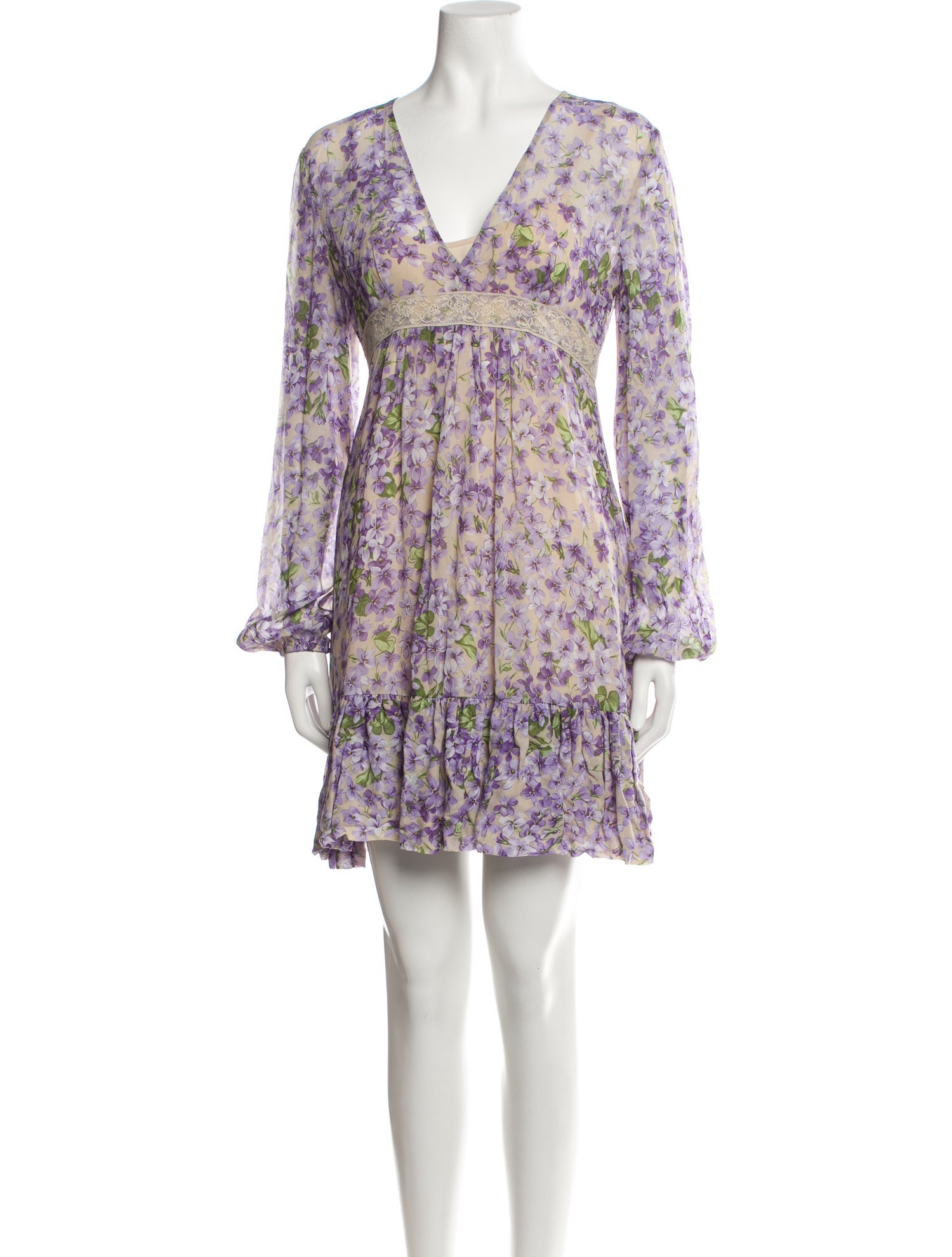 TWINSET Floral Print Mini Dress w/ Tags