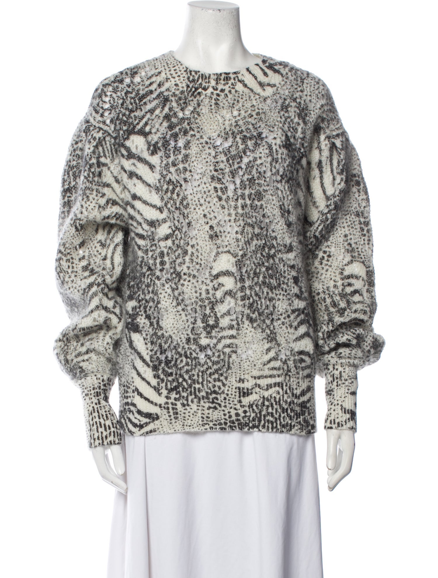 TWINSET Printed Crew Neck Sweater w/ Tags