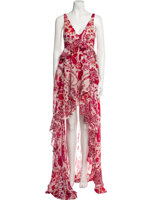TWINSET Floral Print Long Dress