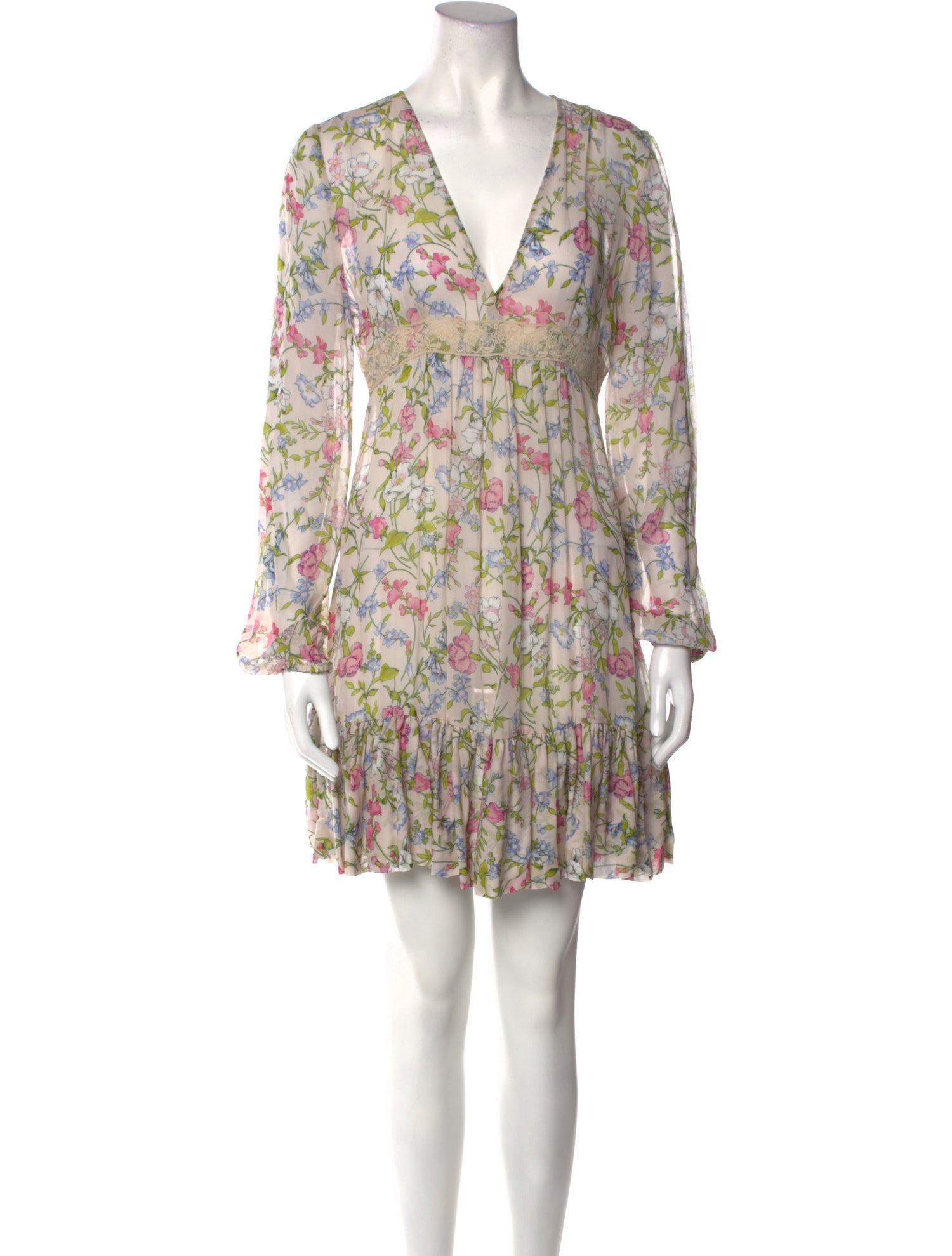 TWINSET Floral Print Mini Dress w/ Tags