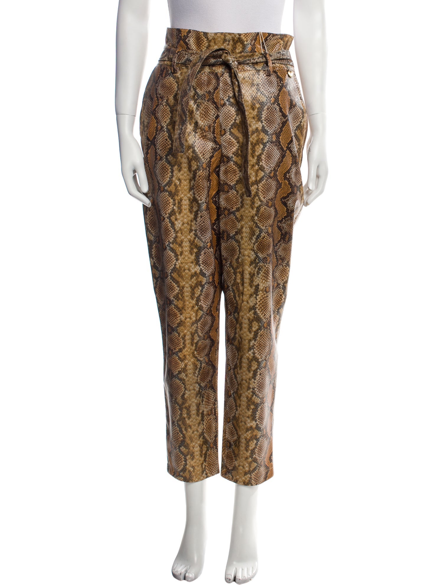 TWINSET Animal Print Straight Leg Pants w/ Tags
