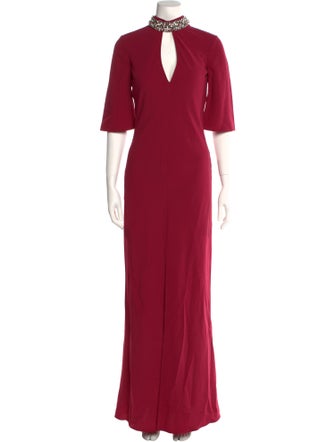 TWINSET V-Neck Long Dress