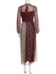 TWINSET Animal Print Long Dress
