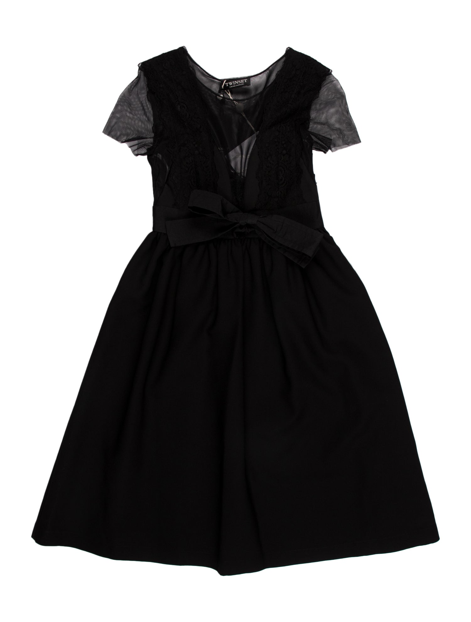 TWINSET Scoop Neck Knee-Length Dress