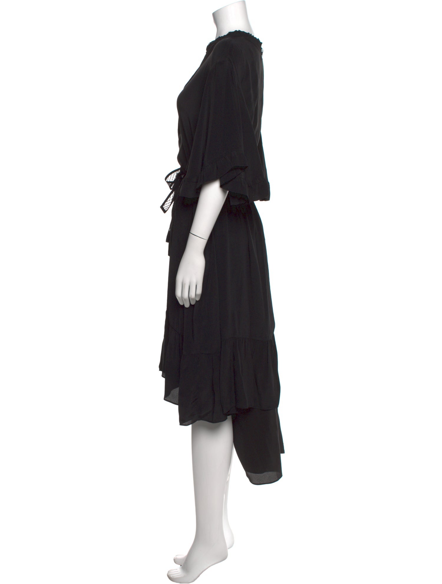 TWINSET V-Neck Midi Length Dress