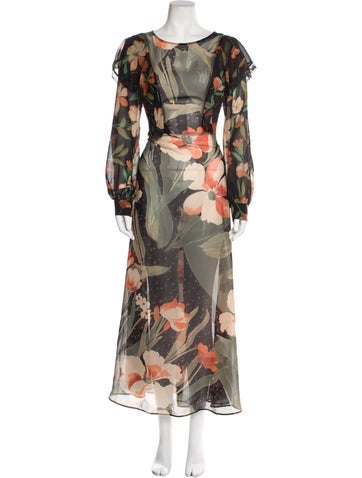 Twinset Dresses Floral Print Long Dress Us8, It44 | M