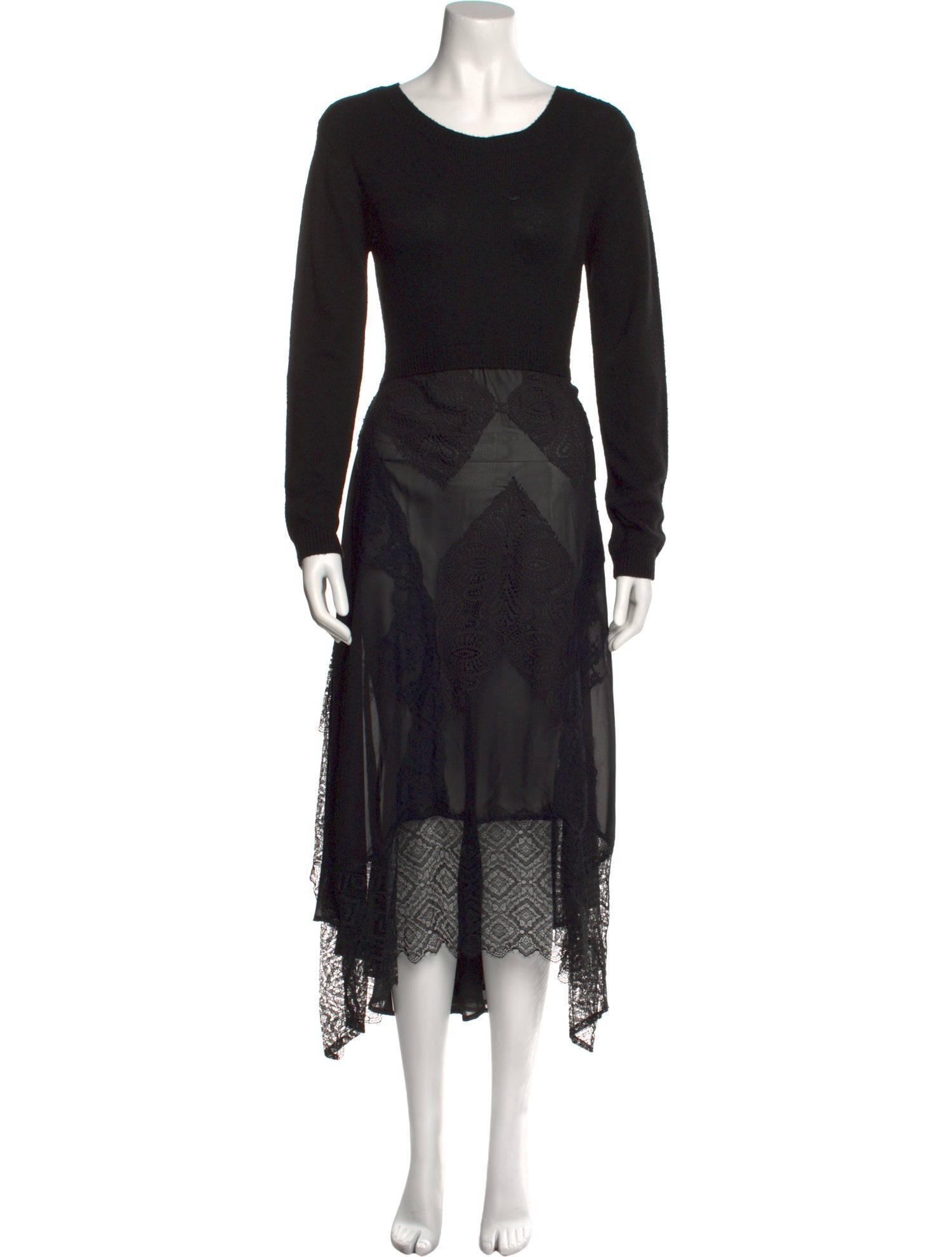 TWINSET Scoop Neck Long Dress