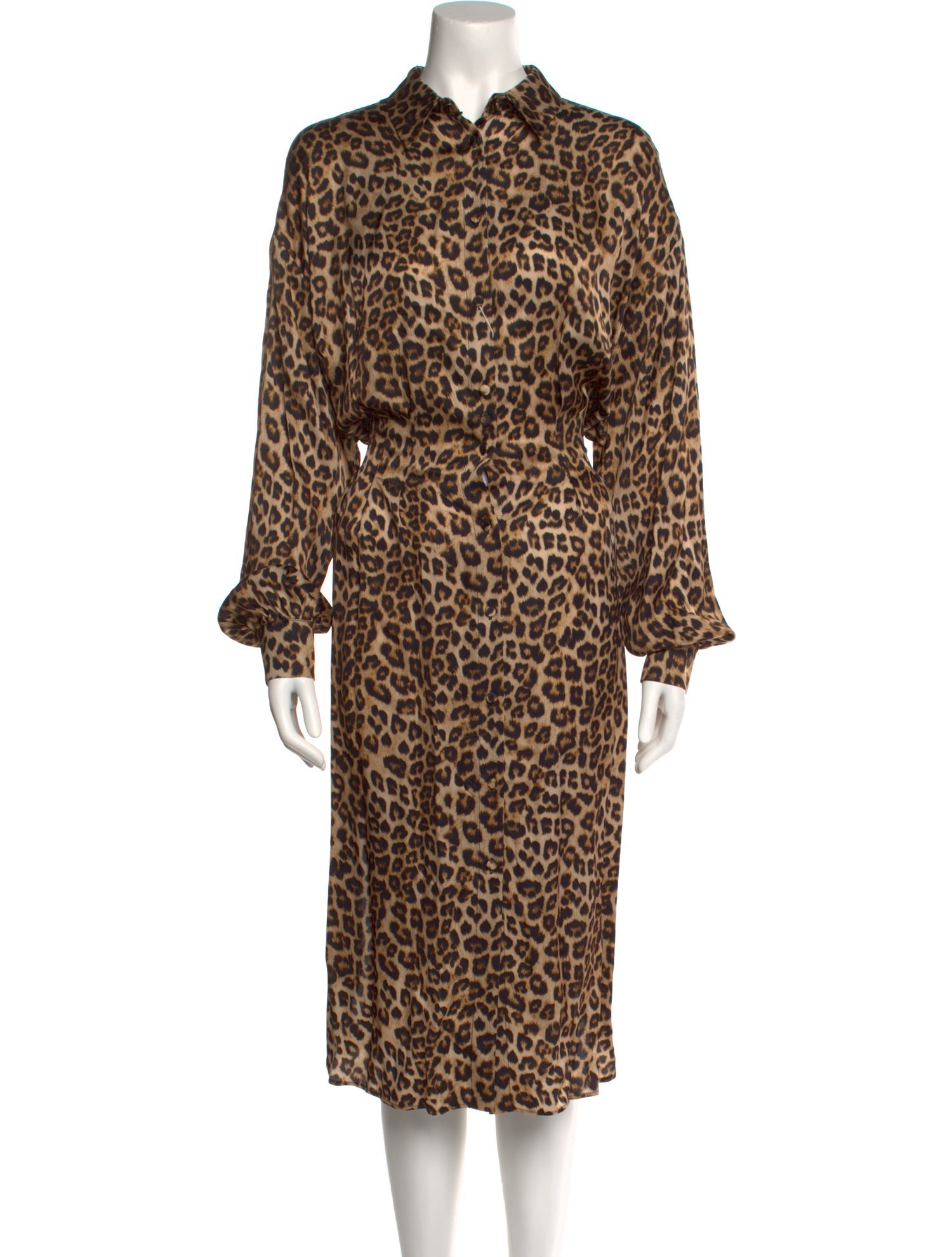 TWINSET Animal Print Midi Length Dress