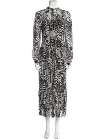 Twinset Dresses Animal Print Long Dress Us8, It44 | M