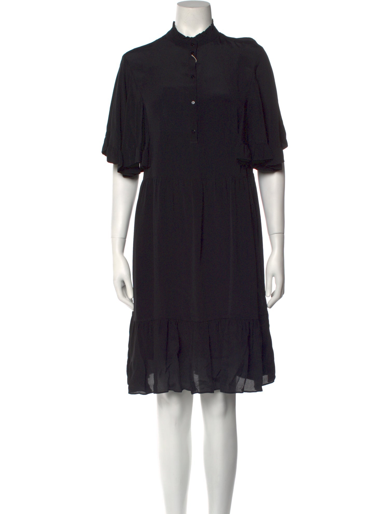 TWINSET Mock Neck Knee-Length Dress
