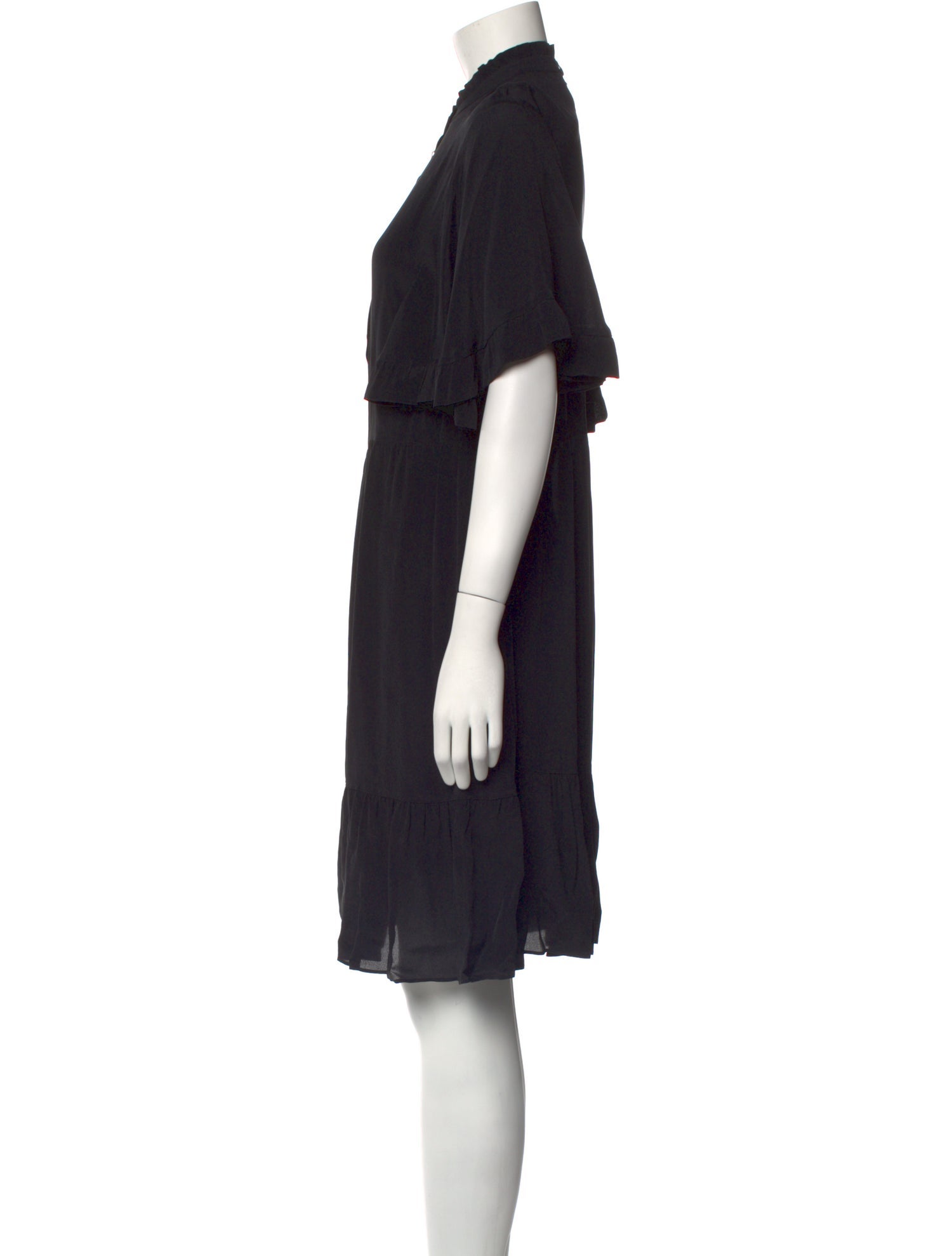 TWINSET Mock Neck Knee-Length Dress