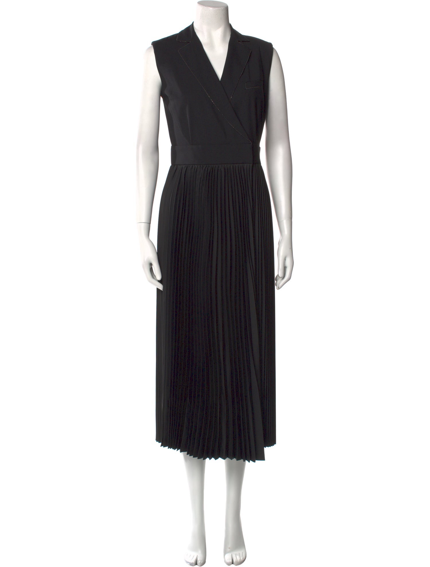 Brunello Cucinelli V-Neck Long Dress