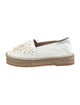 TWINSET Leather Colorblock Pattern Espadrilles
