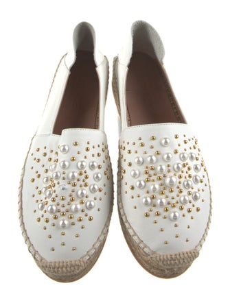 TWINSET Leather Colorblock Pattern Espadrilles