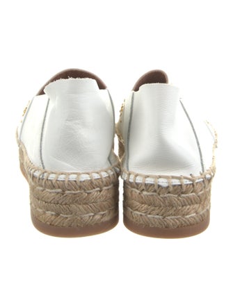 TWINSET Leather Colorblock Pattern Espadrilles