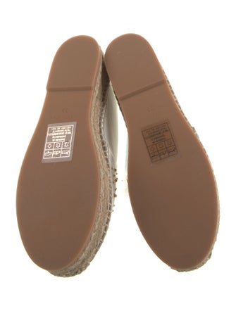 TWINSET Leather Colorblock Pattern Espadrilles