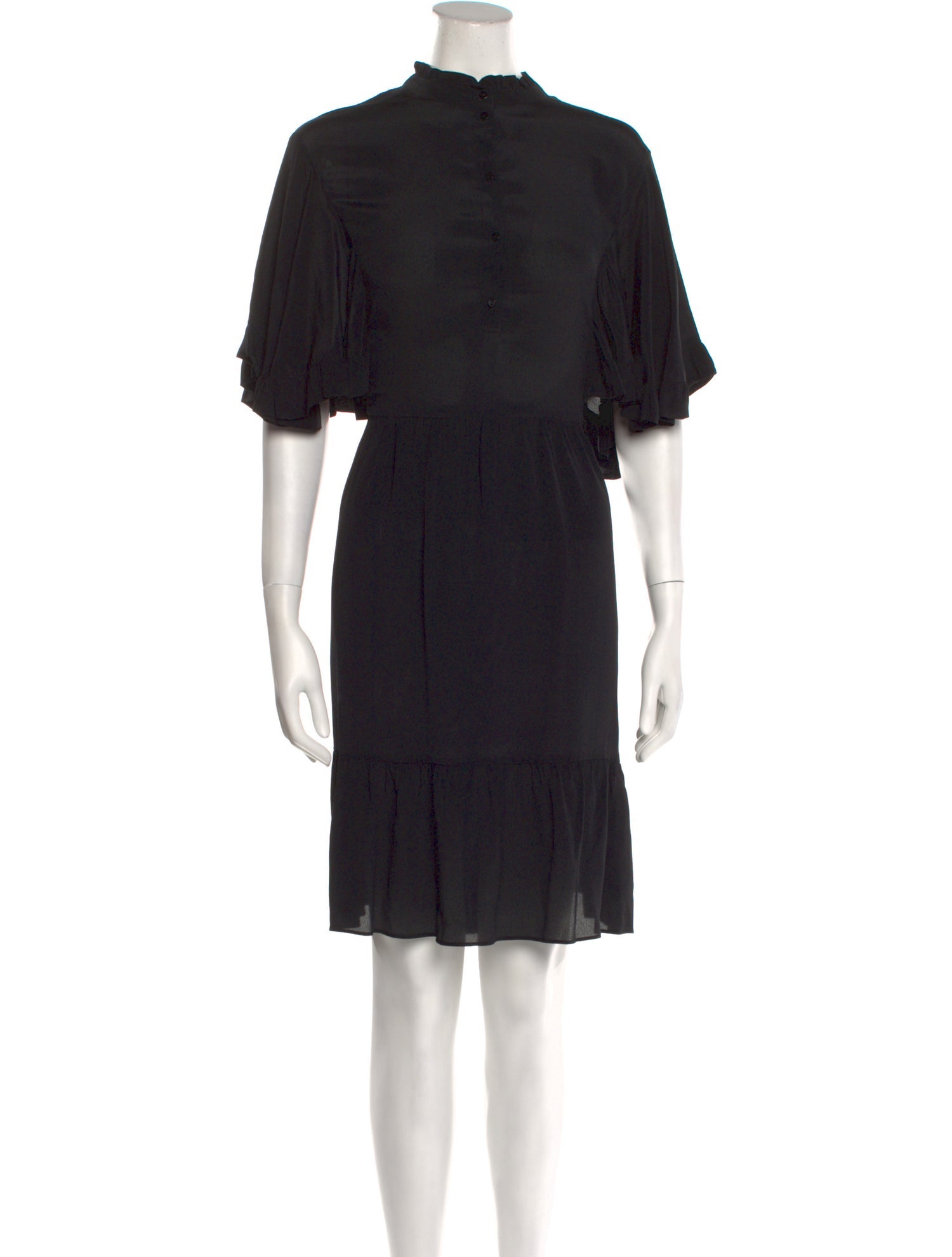 TWINSET Mock Neck Knee-Length Dress