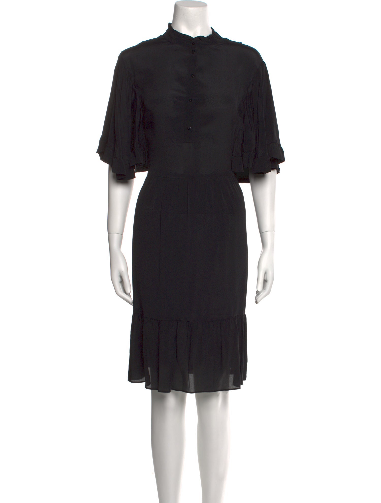 TWINSET Mock Neck Knee-Length Dress