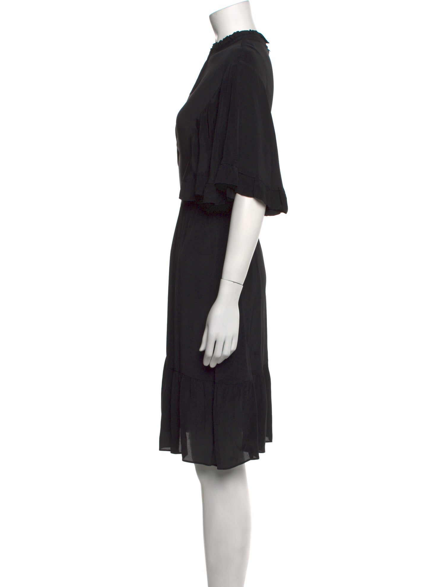 TWINSET Mock Neck Knee-Length Dress