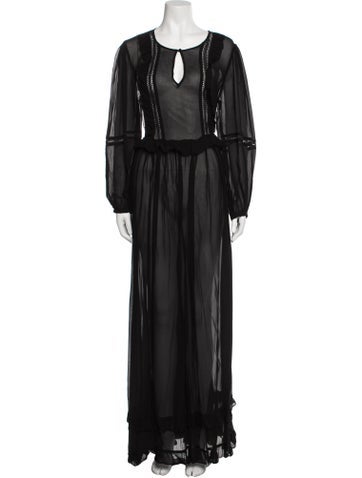 Twinset Dresses Scoop Neck Long Dress Us8, It44 | M