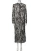 TWINSET Animal Print Long Dress