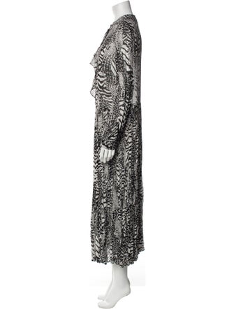TWINSET Animal Print Long Dress