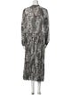 TWINSET Animal Print Long Dress