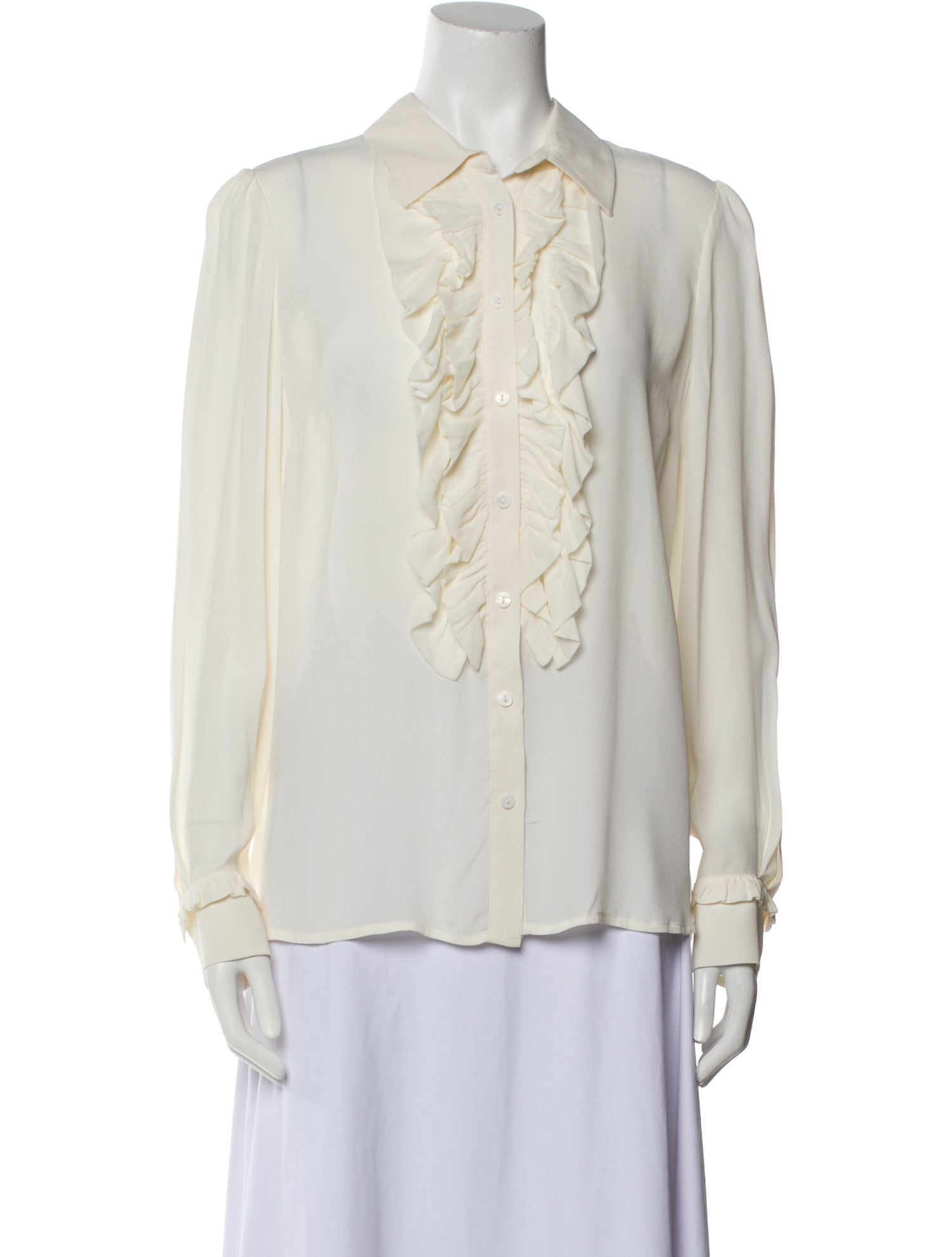 TWINSET Long Sleeve Button-Up Top