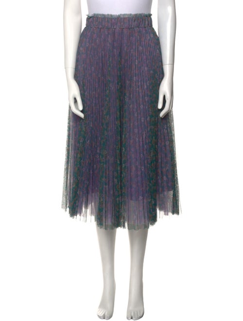 TWINSET Floral Print Midi Length Skirt