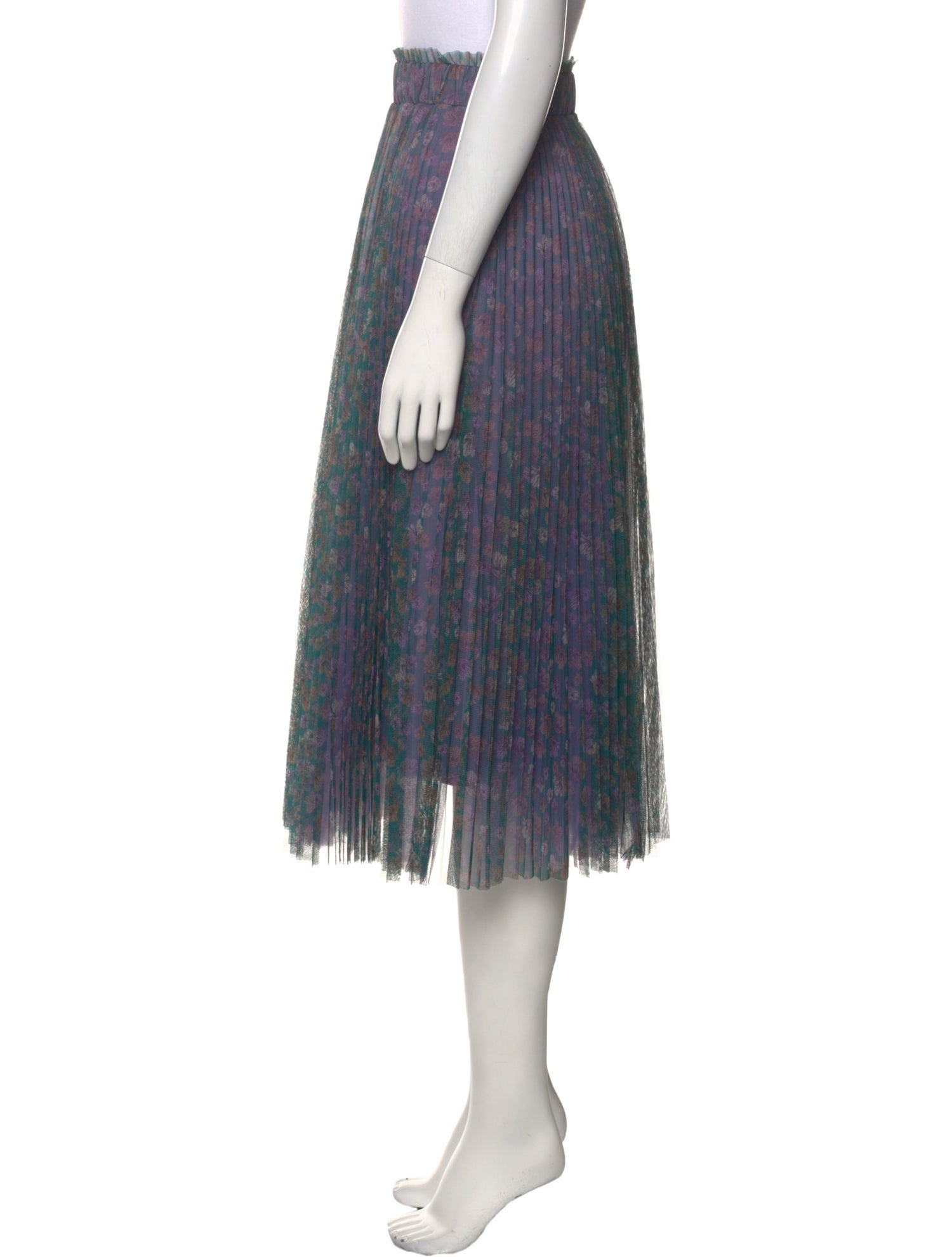 TWINSET Floral Print Midi Length Skirt