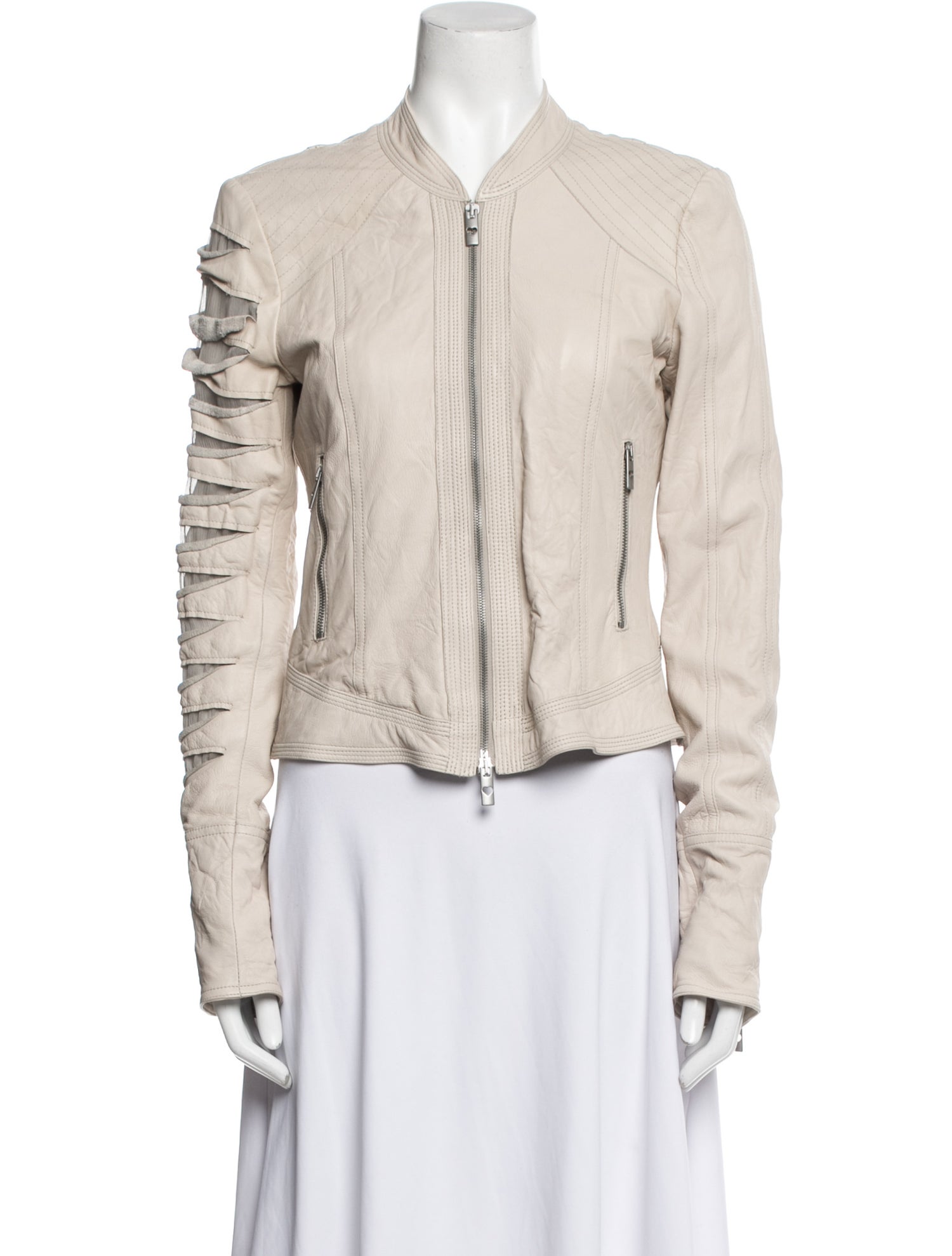 TWINSET Leather Biker Jacket