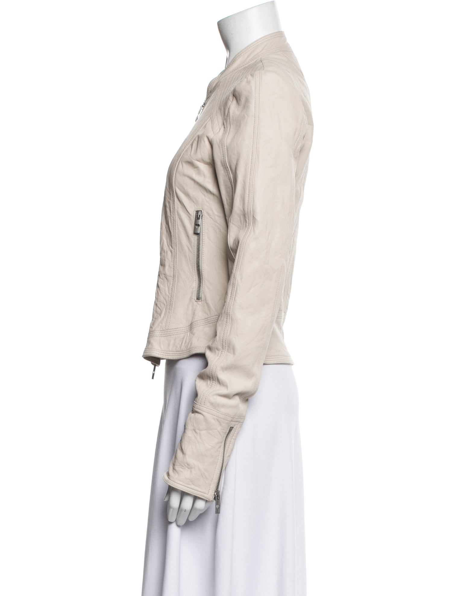 TWINSET Leather Biker Jacket