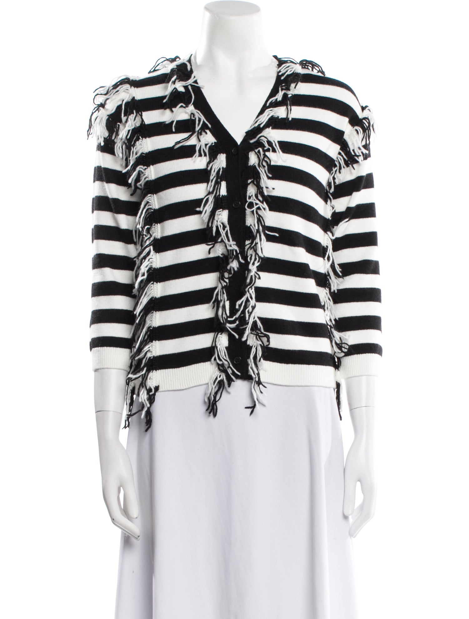 TWINSET Striped V-Neck Sweater w/ Tags