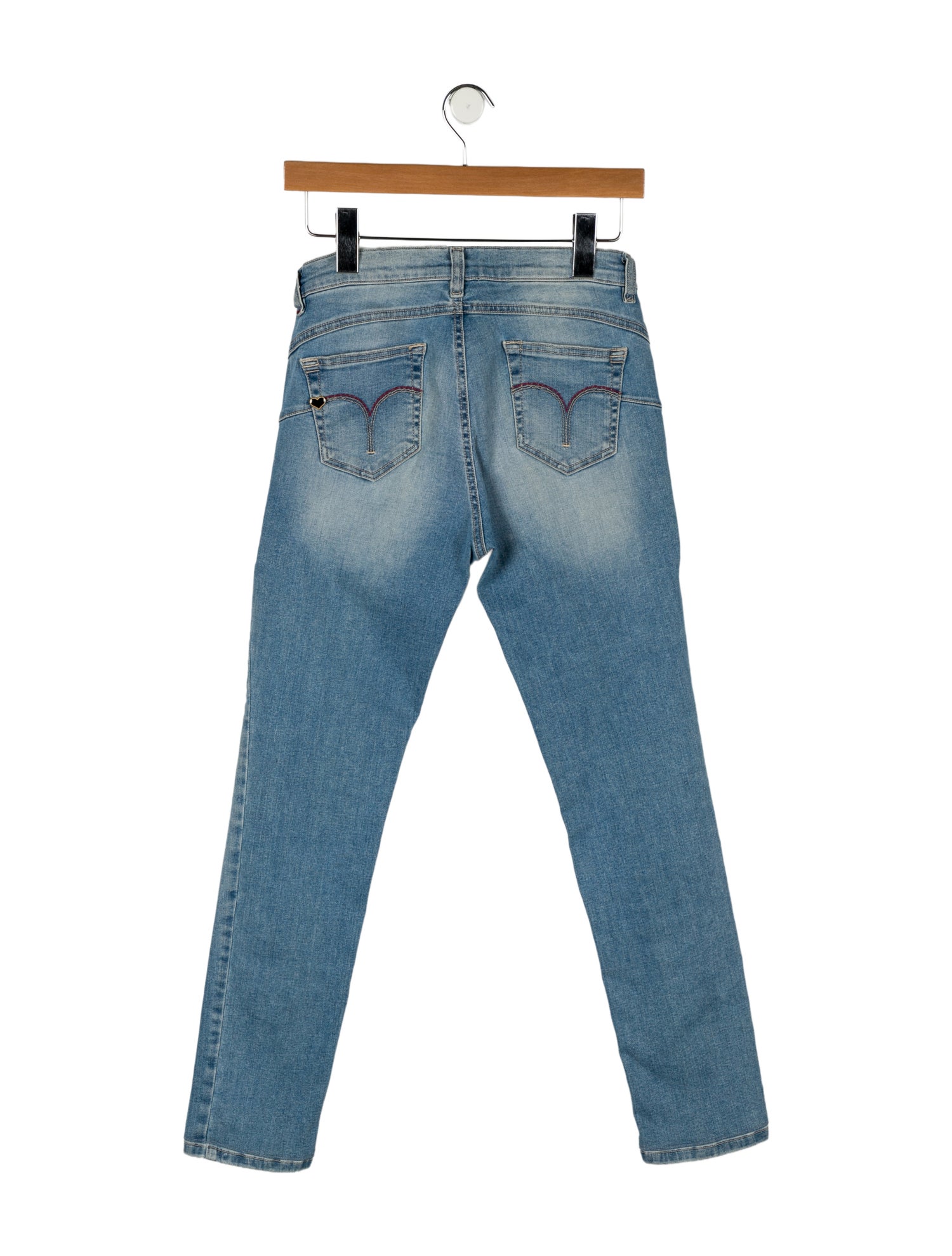 TWINSET High-Rise Straight Leg Jeans