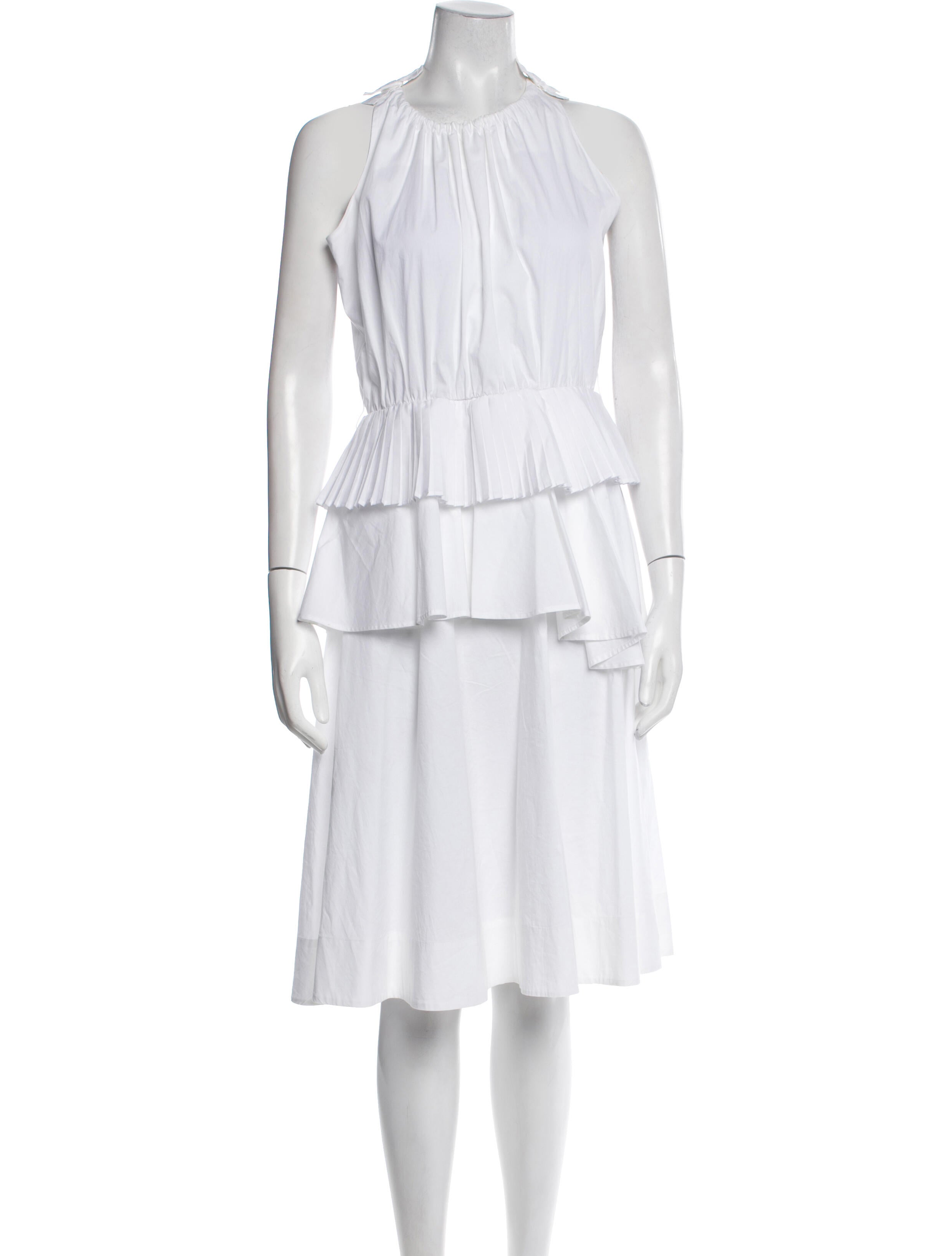 TWINSET Crew Neck Midi Length Dress