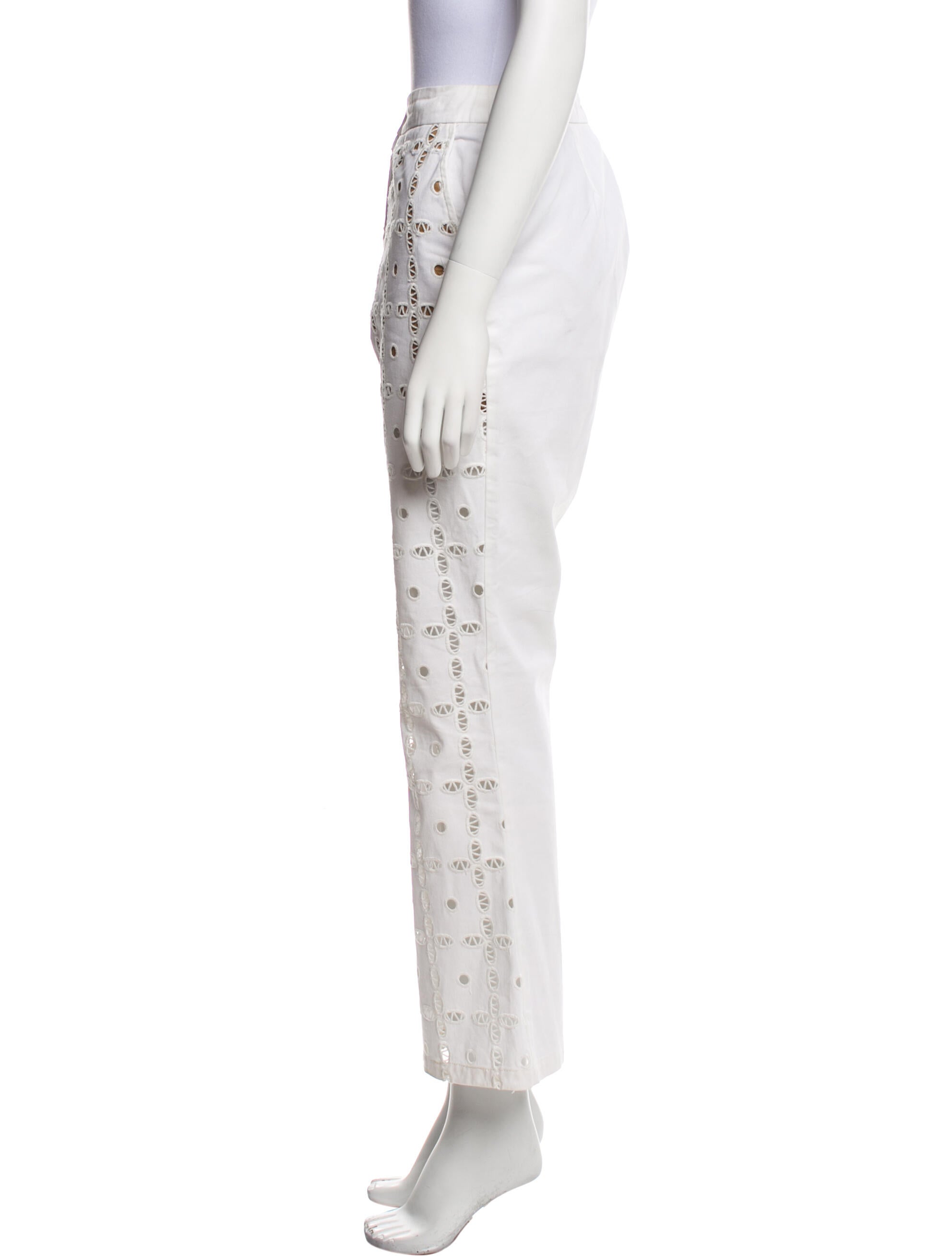 TWINSET Patterned Wide Leg Pants