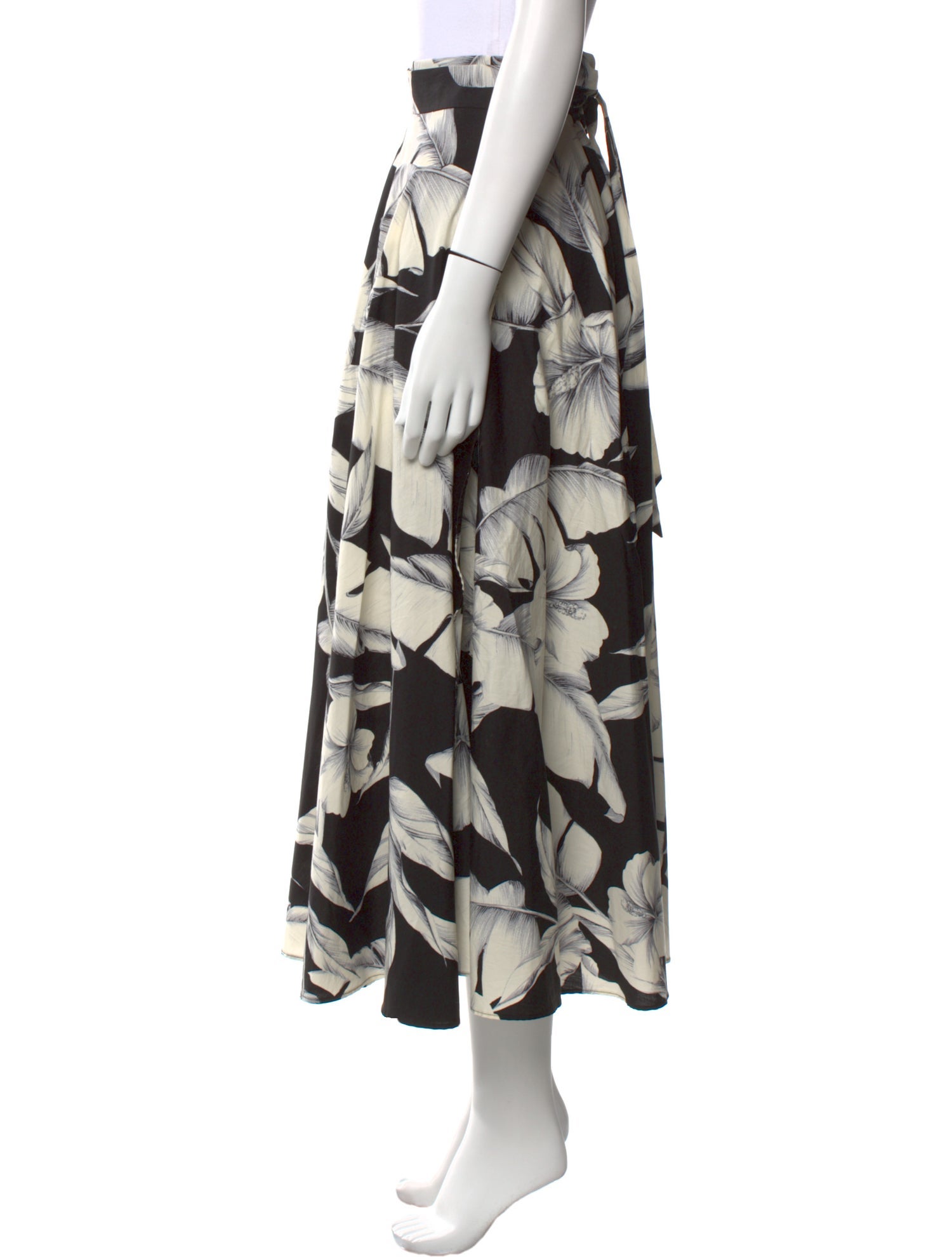 TWINSET Floral Print Midi Length Skirt