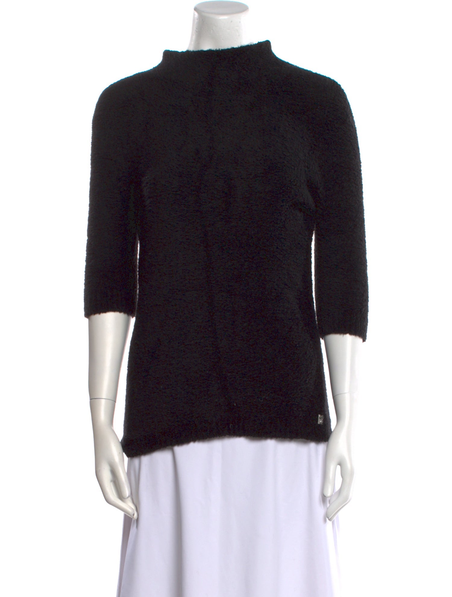 TWINSET Wool Mock Neck Sweater